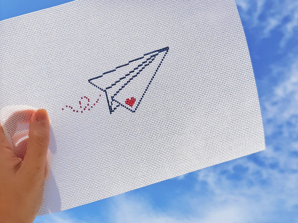 Paper Airplane Kit Needlepoint Canvas
